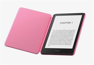 eBookReader Amazon Kindle Paperwhite 2024 Stof cover raspberry åbent